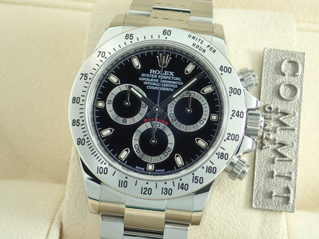 Rolex Daytona Black Dial Random Mirror Buckle