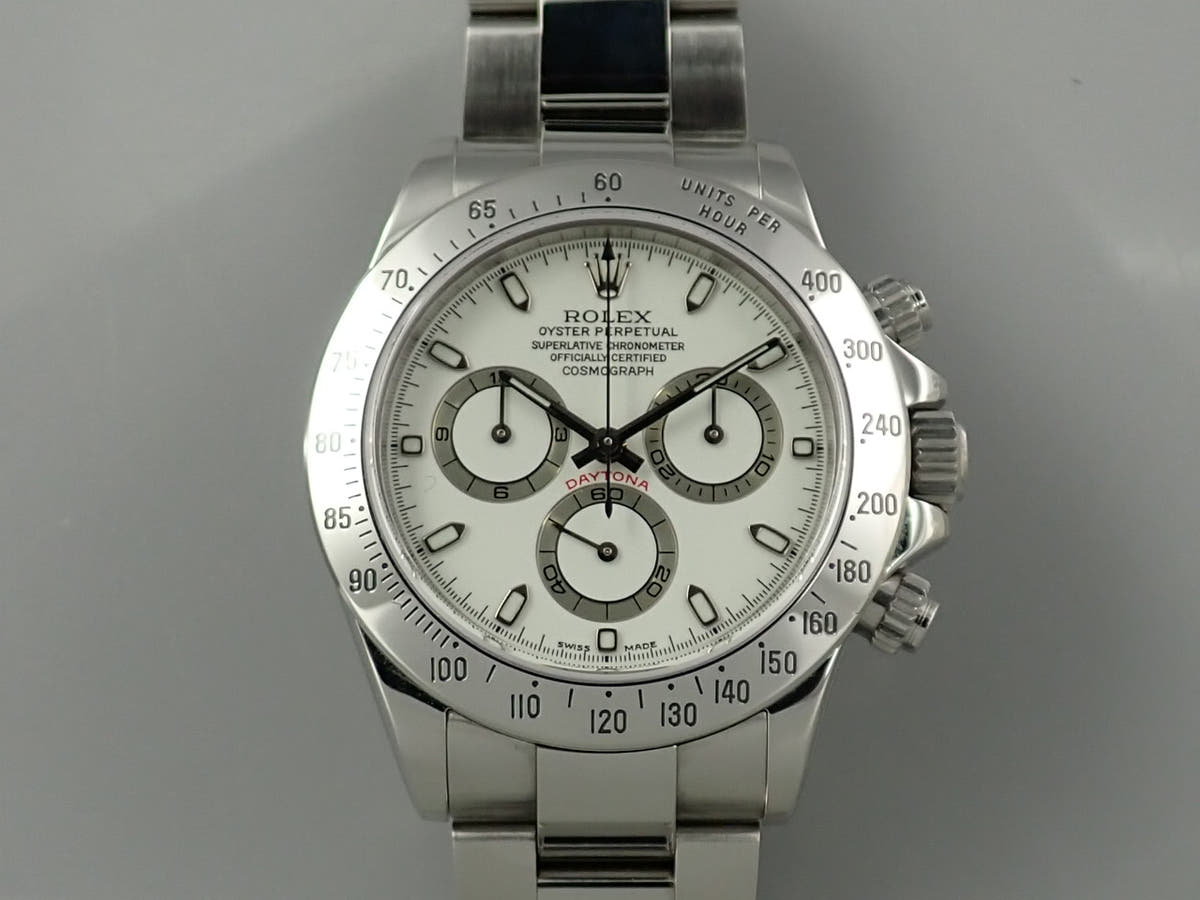 ロレックス デイトナ Ref.116520 ホワイト文字盤 美品 P0349UAC