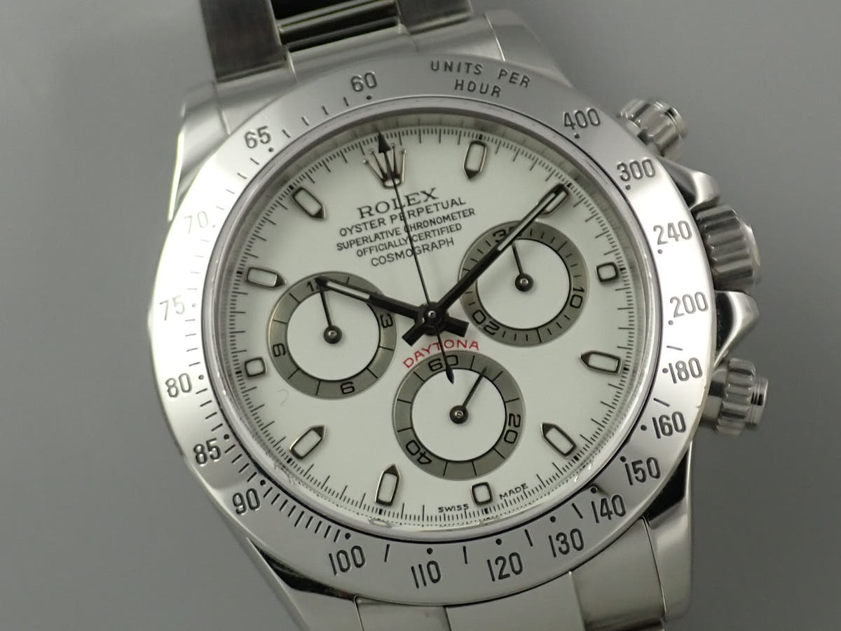 ロレックス デイトナ Ref.116520 ホワイト文字盤 美品 P0349UAC