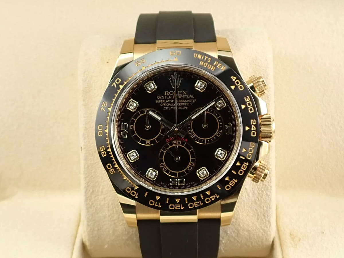 ロレックス デイトナ Ref.116518LN ブラック 8Pダイヤ文字盤 美品 WV40PTP3