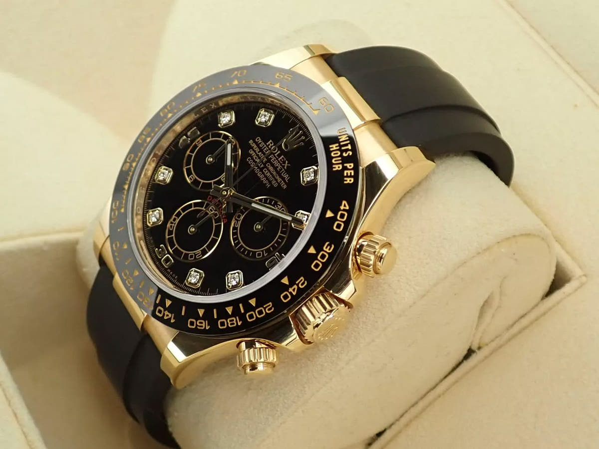 ロレックス デイトナ Ref.116518LN ブラック 8Pダイヤ文字盤 美品 WV40PTP3