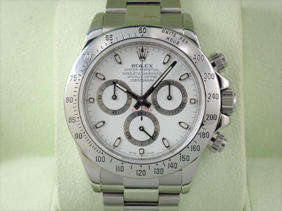 ロレックス デイトナ Ref.116520 ホワイト文字盤 中古 5AKLLCZW