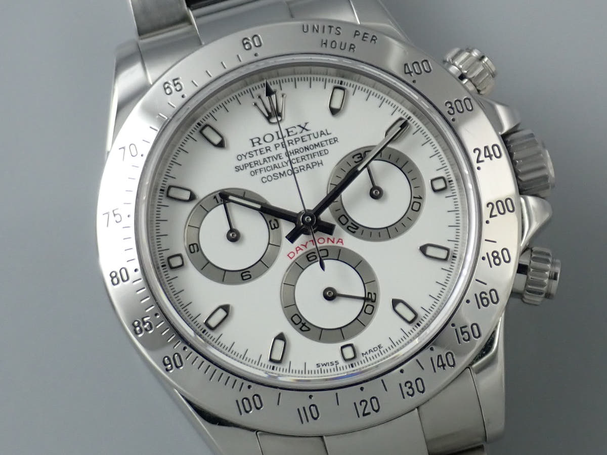 ロレックス デイトナ Ref.116520 ホワイト文字盤 中古 4WLWZ29X