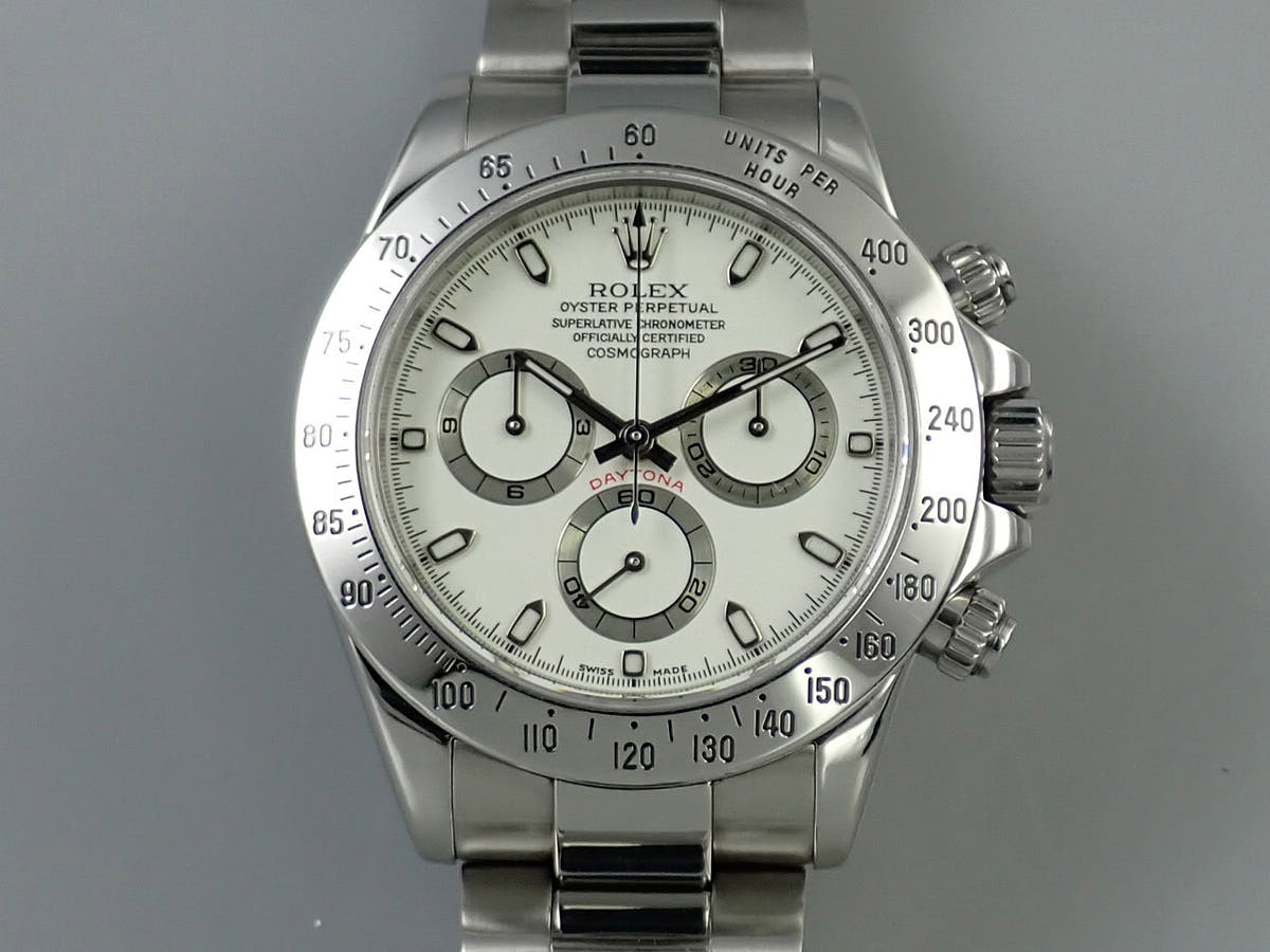 ロレックス デイトナ Ref.116520 ホワイト文字盤 中古 C5USJ0A0