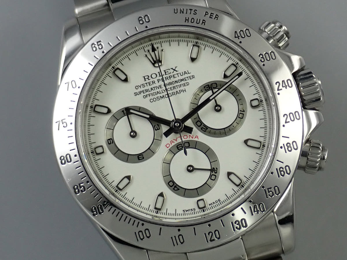 ロレックス デイトナ Ref.116520 ホワイト文字盤 中古 C5USJ0A0