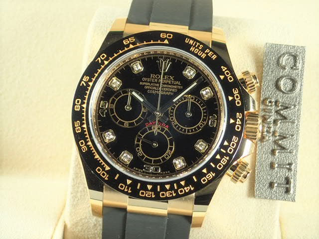 ロレックス デイトナ Ref.116518GLN ブラック文字盤 未使用 daytona-213