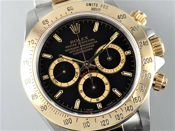 ロレックス デイトナ Ref.16523 ブラック文字盤 中古 daytona-214