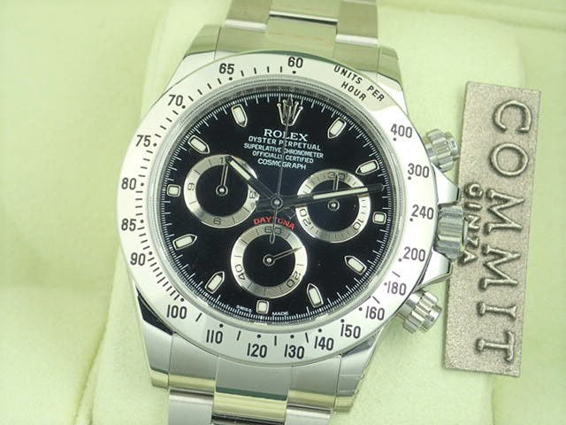 ロレックス デイトナ Ref.116520 ブラック文字盤 美品 daytona-215