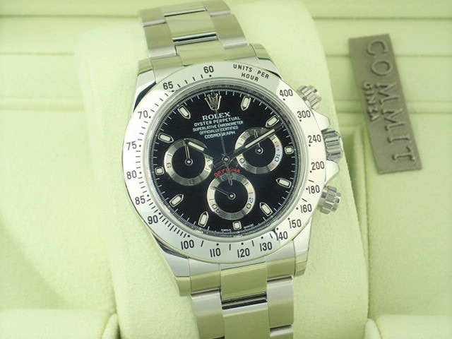 ロレックス デイトナ Ref.116520 ブラック文字盤 美品 daytona-215