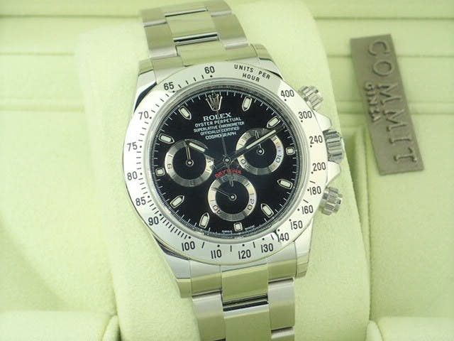 ロレックス デイトナ Ref.116520 ブラック文字盤 美品 daytona-215