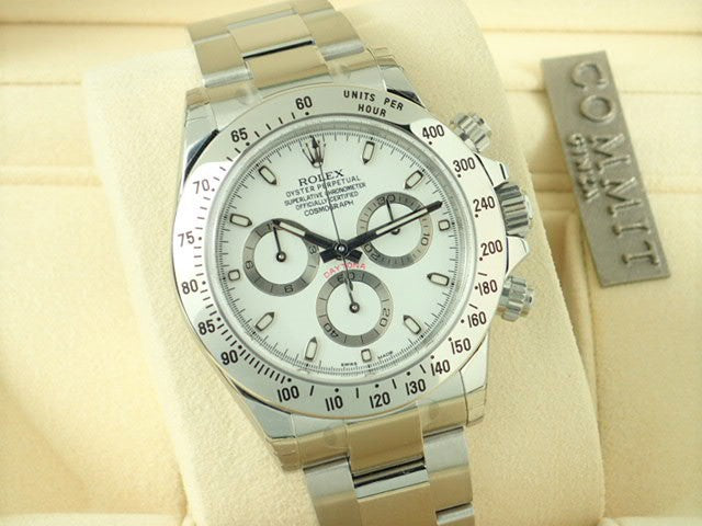 Rolex Daytona White Dial Random Mirror Buckle [Unused]