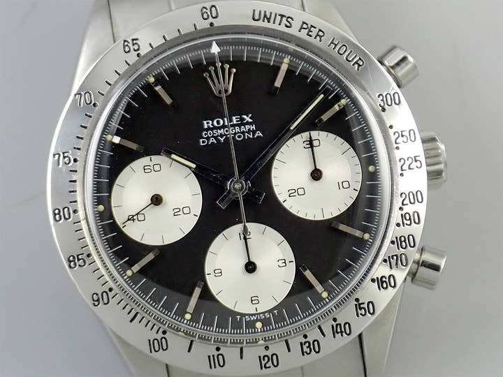 ロレックス デイトナ Ref.6239 ステンレススチール ブラック文字盤
