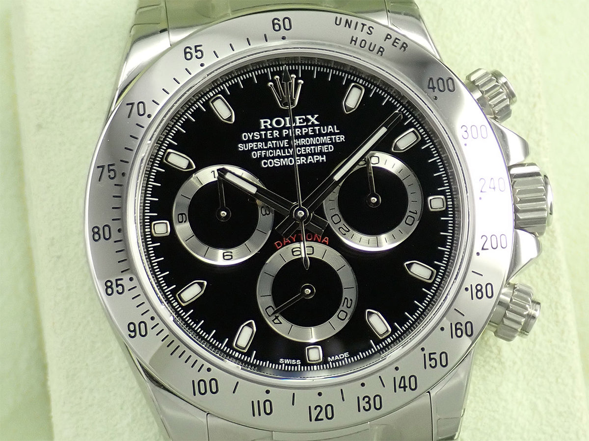 ロレックス デイトナ Ref.116520 ブラック文字盤 未使用 33W60125