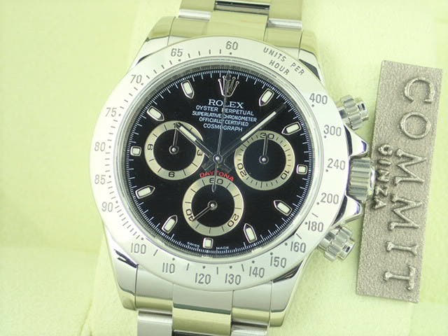 ロレックス デイトナ Ref.116520 ブラック文字盤 中古 daytona-224