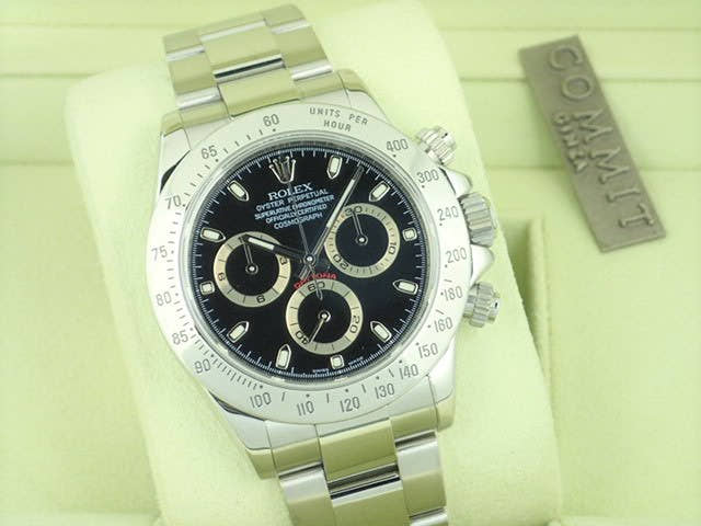 ロレックス デイトナ Ref.116520 ブラック文字盤 中古 daytona-224