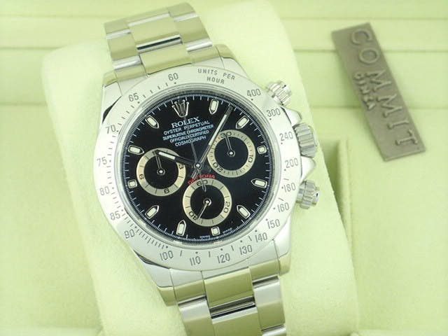 ロレックス デイトナ Ref.116520 ブラック文字盤 中古 daytona-224