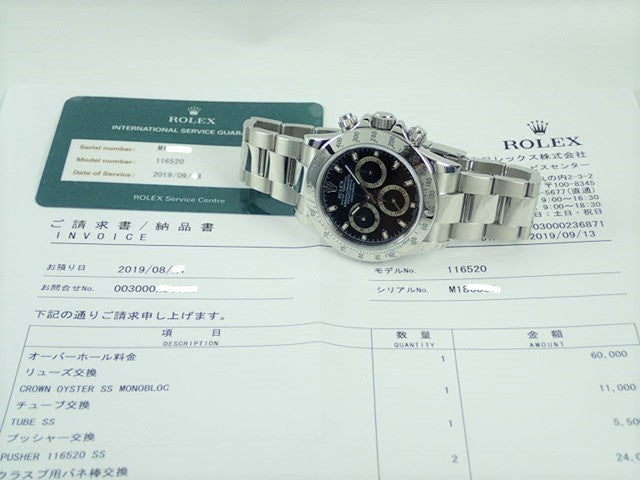 Rolex Daytona Black Dial M Series