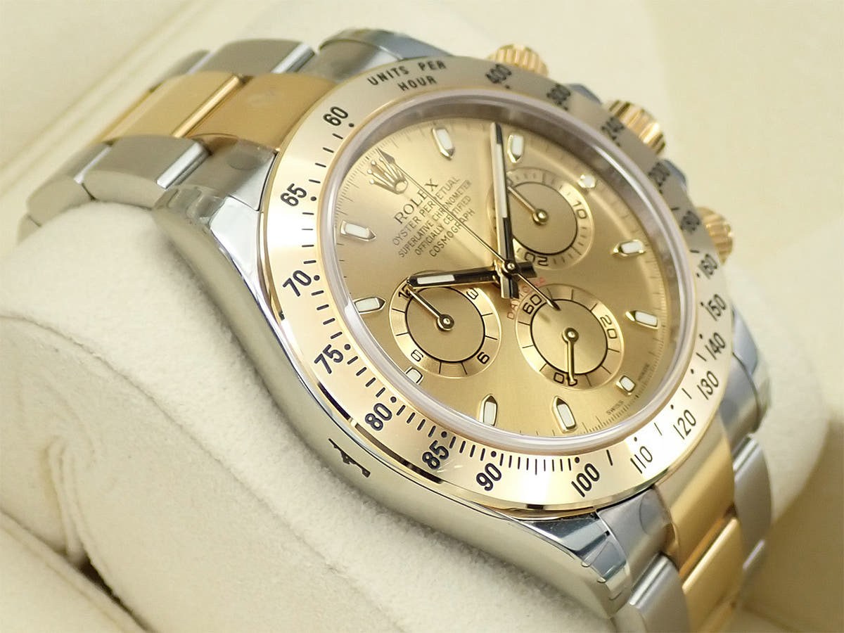 ロレックス デイトナ Ref.116523 シャンパン文字盤 中古 J8023173