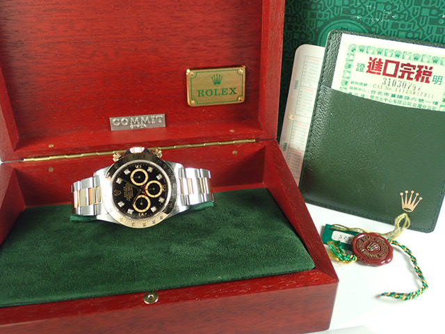 Rolex Daytona El Primero Black 8P Diamond S Series