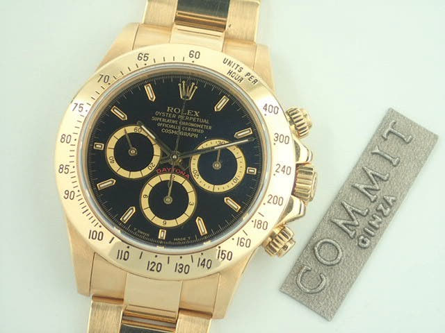 ロレックス デイトナ Ref.16528 ブラック文字盤 中古 daytona-240