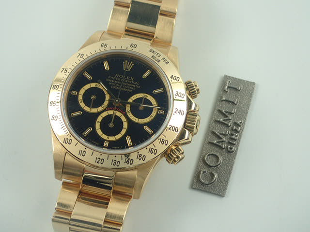 ロレックス デイトナ Ref.16528 ブラック文字盤 中古 daytona-240