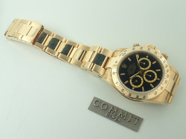 ロレックス デイトナ Ref.16528 ブラック文字盤 中古 daytona-240