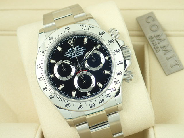 Rolex Daytona Black Dial Random Mirror Buckle