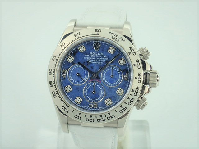 Rolex Cosmograph Daytona Sodalite 8P Diamond