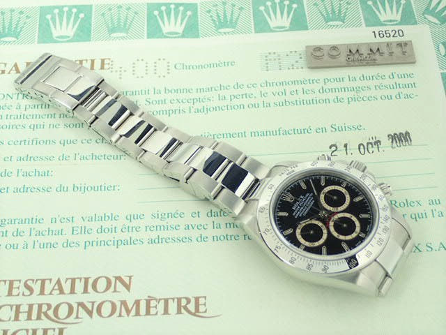 ロレックス デイトナ Ref.16520 ブラック文字盤 中古 daytona-246