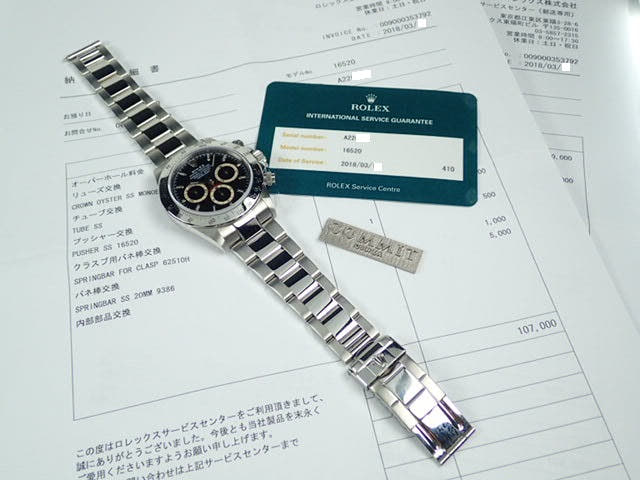 ロレックス デイトナ Ref.16520 ブラック文字盤 中古 daytona-246