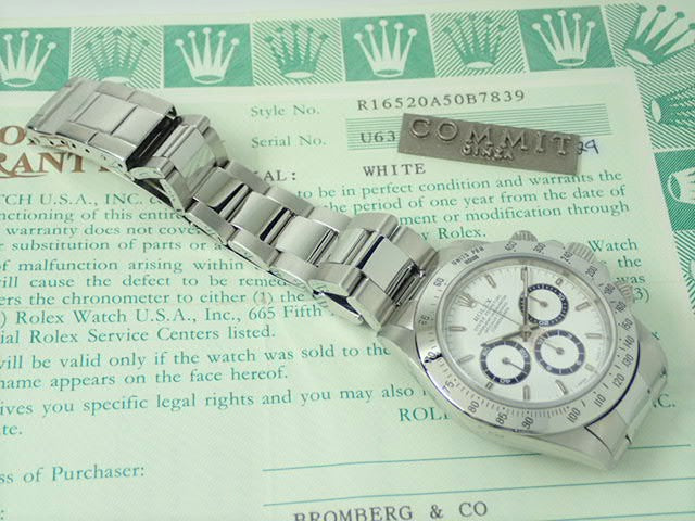 ロレックス デイトナ SS Ref.16520 Serial.U（1997年頃）