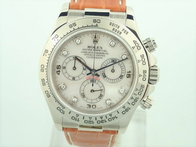 Rolex Daytona Pink Shell 8P Diamond K Series