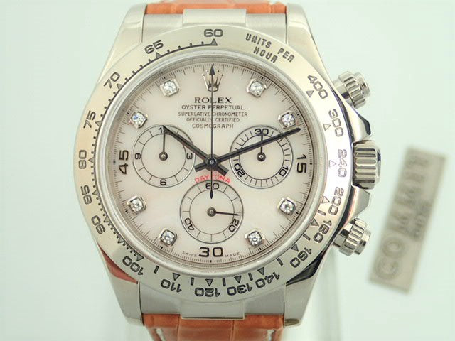 Rolex Daytona Pink Shell 8P Diamond K Series