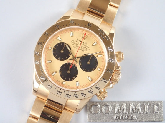 Rolex Daytona Champagne Dial Y Serial Ref.116528