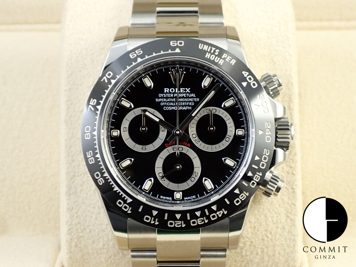 ロレックス デイトナ Ref.116500LN ブラック文字盤 未使用 C6UYYUSZ