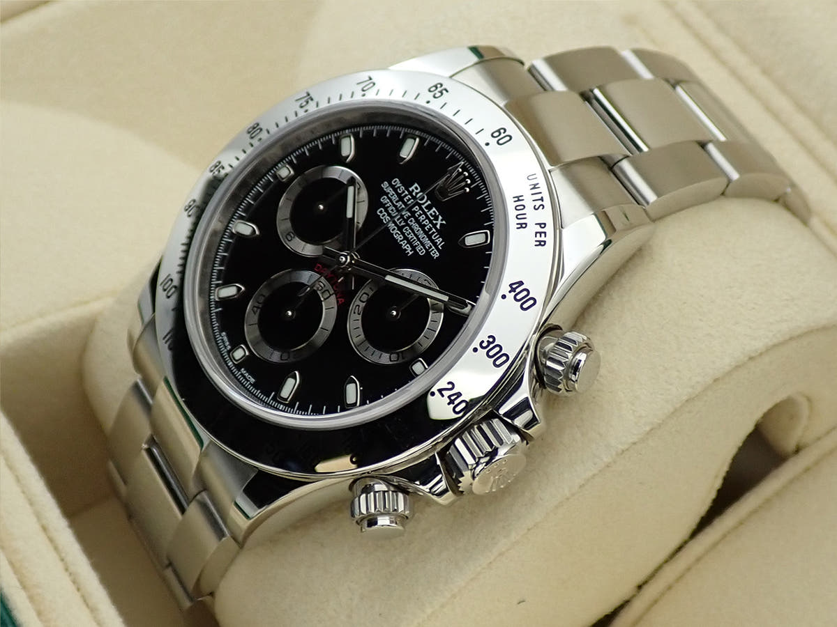 ロレックス デイトナ Ref.116520 ブラック文字盤 中古 95F14VSR