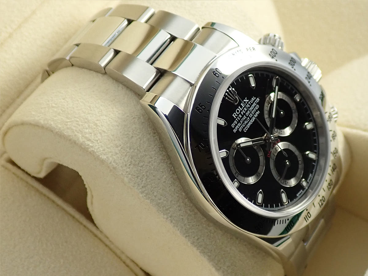 ロレックス デイトナ Ref.116520 ブラック文字盤 中古 95F14VSR