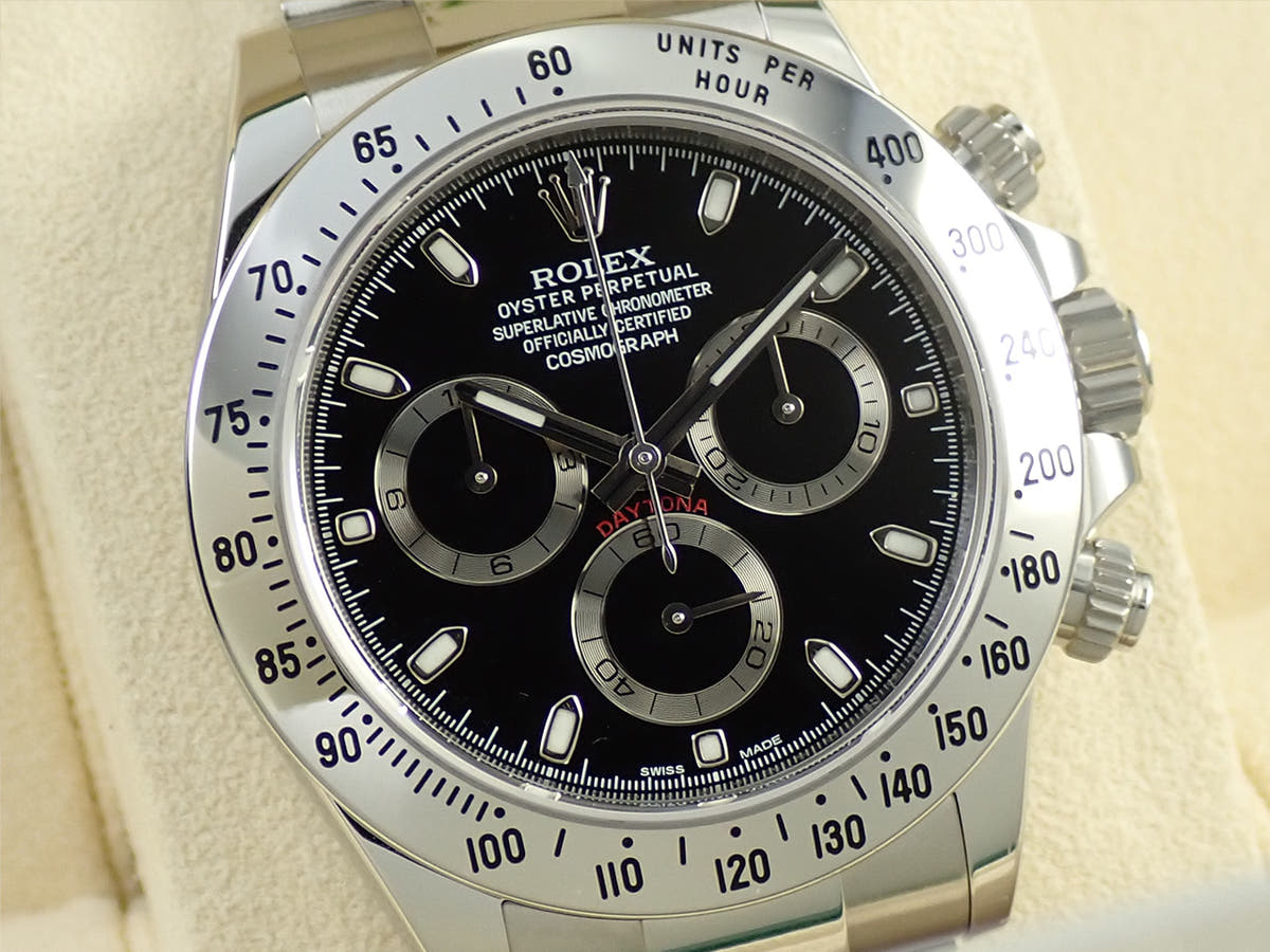 ロレックス デイトナ Ref.116520 ブラック文字盤 中古 95F14VSR