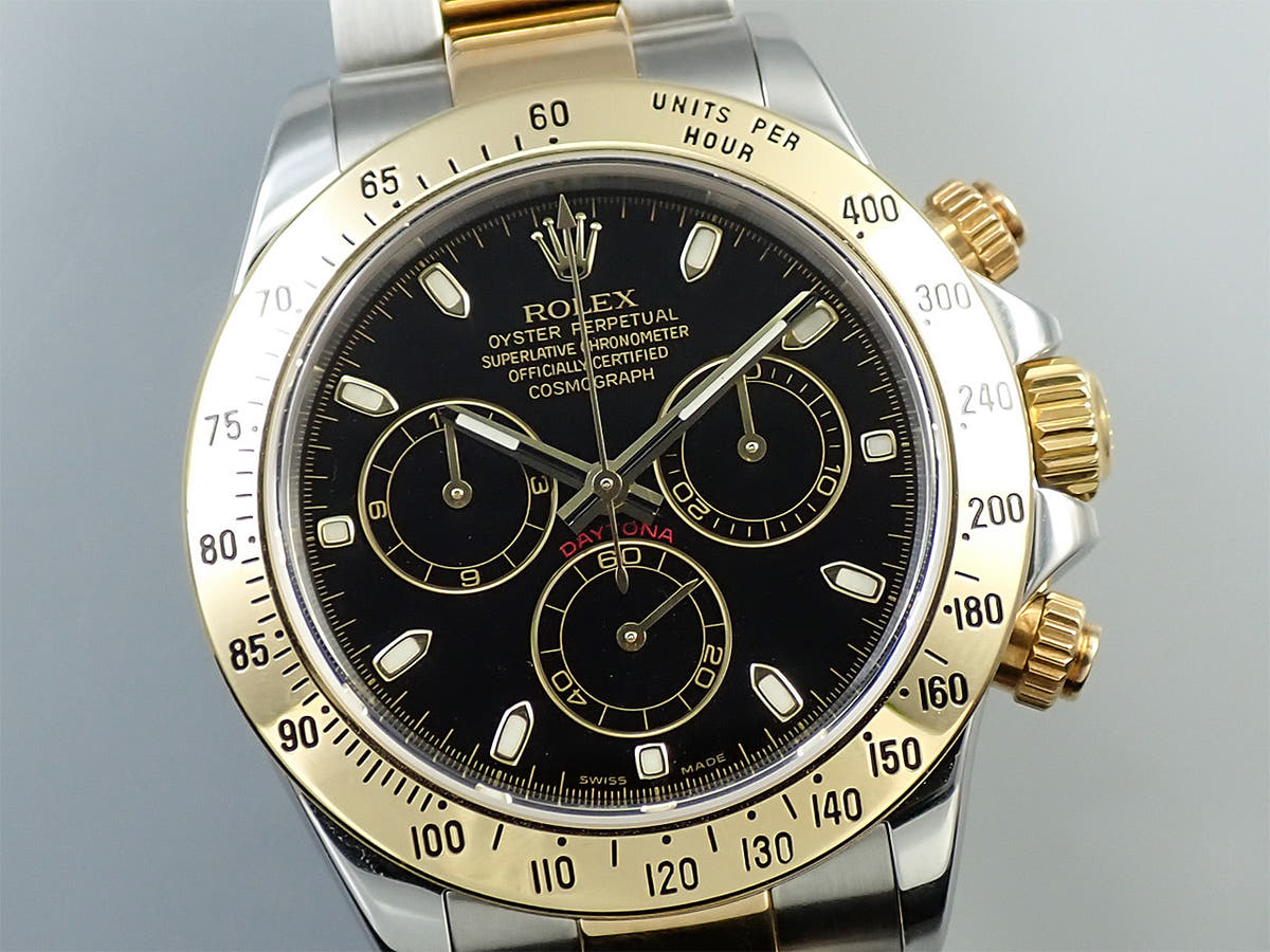 ロレックス デイトナ Ref.116523 ブラック文字盤 美品 0TVX9SWT