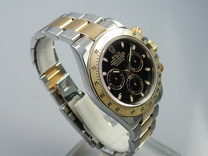 ロレックス デイトナ Ref.116523 ステンレススチール/イエローゴールド ブラック文字盤