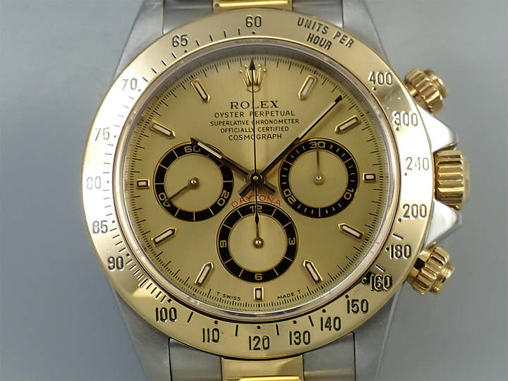Rolex Daytona El Primero Ref. 16523 Stainless Steel/Yellow Gold Champagne Dial