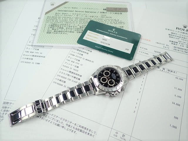 ロレックス デイトナ Ref.16520 ブラック文字盤 中古 daytona-258