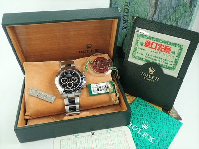 ロレックス デイトナ Ref.16520 ブラック文字盤 中古 daytona-258