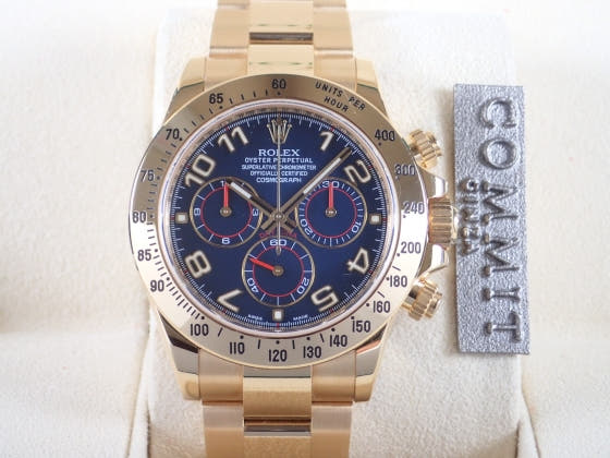 Rolex Daytona Ref.116528 Navy Arabic Dial Used daytona-25