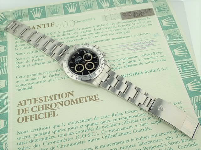ロレックス デイトナ Ref.16520 ブラック文字盤 中古 daytona-263