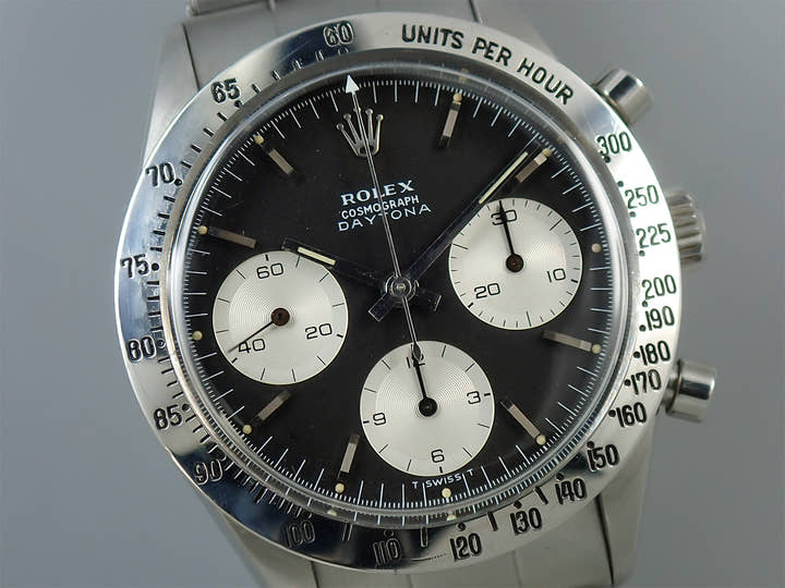 ロレックス デイトナ Ref.6239 ステンレススチール ブラック文字盤