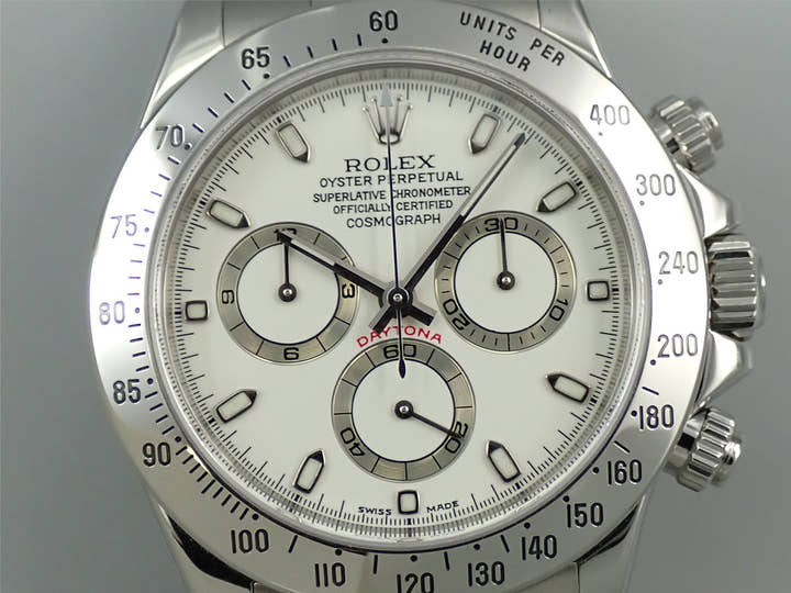 ロレックス デイトナ Ref.116520 ステンレススチール ホワイト文字盤
