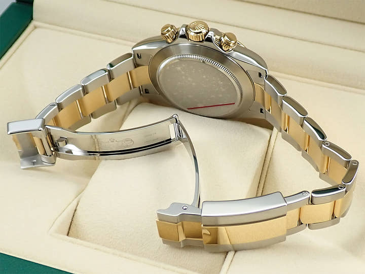 Rolex Daytona Ref. 116503G Stainless Steel/Yellow Gold Black Dial with 8 Diamonds