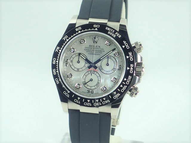 Rolex Daytona White Shell/8P Diamond 18KWG [Unused]