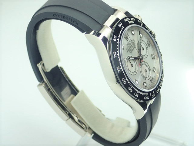 Rolex Daytona White Shell/8P Diamond 18KWG [Unused]